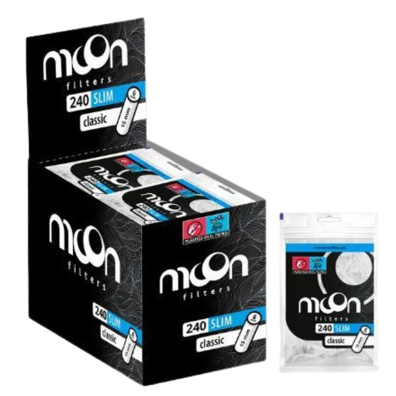 Expositor 34 Bolsas de Filtros 6mm Slim (240 uds. cada bolsa) Moon