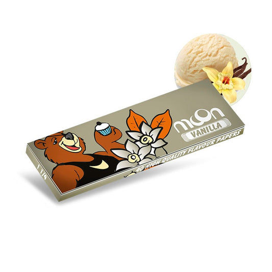 Papel 1 1/4 Ultrafino sabor Vainilla Moon Expositor 20 librillos