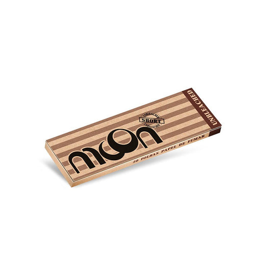 Expositor 50 Librillos Papel de Liar Sin Blanquear Tamaño Regular 70mm Moon
