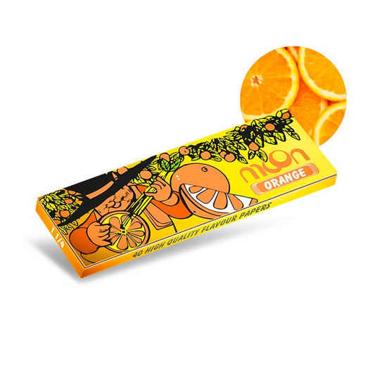 Papel 1 1/4 Ultrafino sabor Naranja Expositor 20 librillos