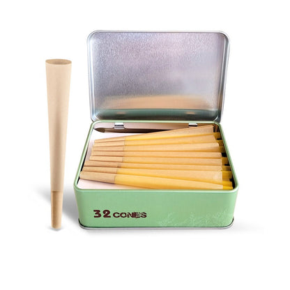 Caja 32 Conos Papel Sin Blanquear Tamaño Slim Moon