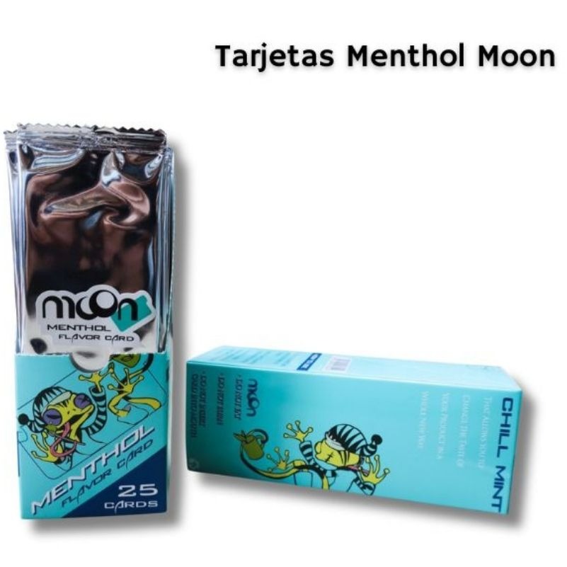 Expositor 25 Tarjetas de Sabor Mentol Moon