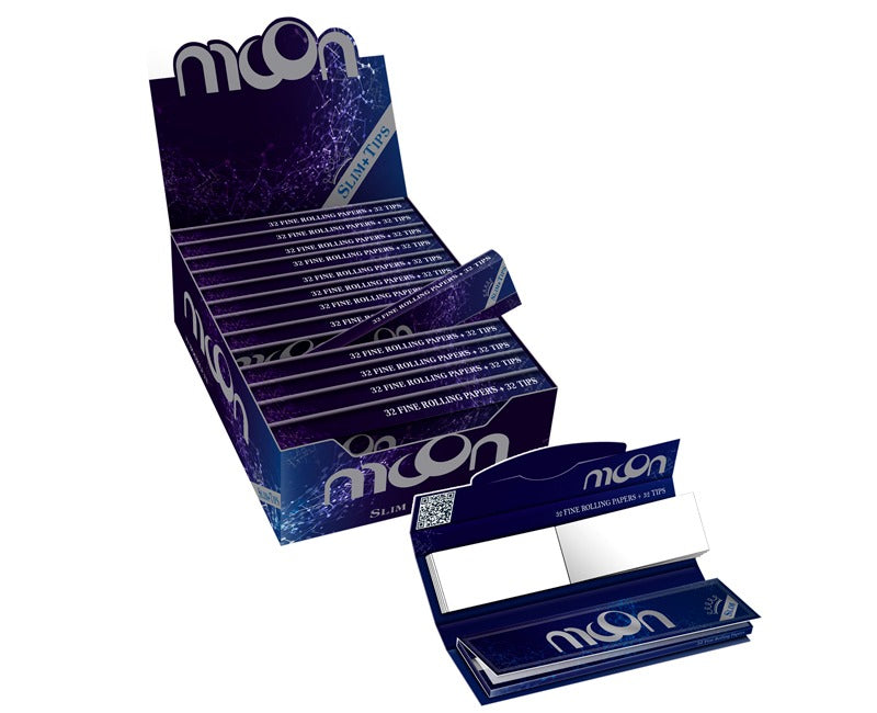 Expositor 24 Librillos Papel de Liar Ultrafino King Size Slim + Tips